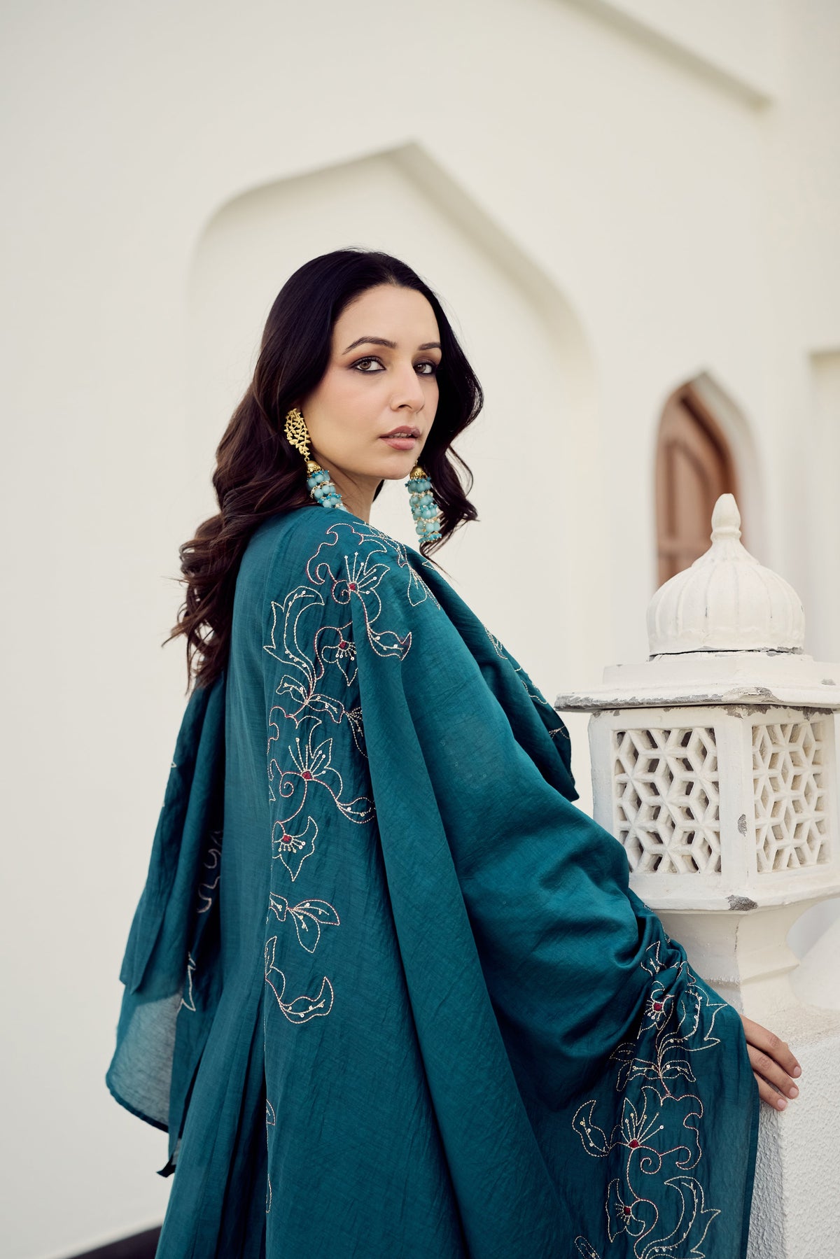 Ocean Grace Chanderi Suit Set